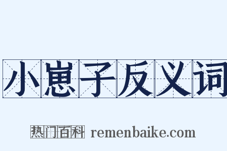 小崽子反义词是什么意思的图片